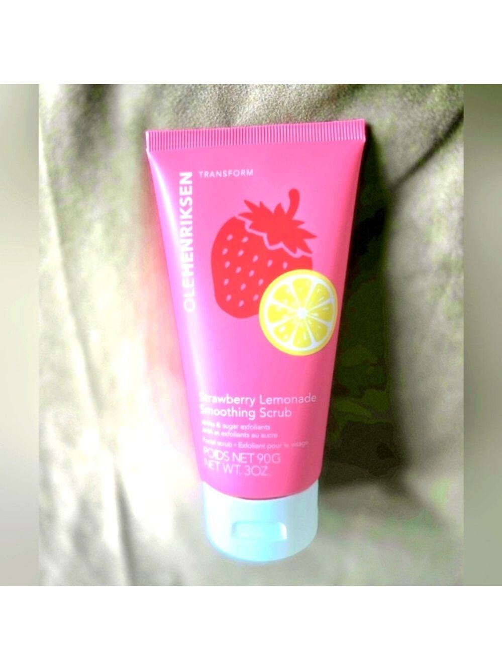 NEW! OLEHENRIKSEN 10% AHA Strawberry Lemonade Smoothing Scrub​ 3 oz